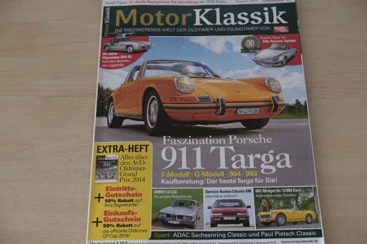 Deckblatt Motor Klassik (08/2014)
